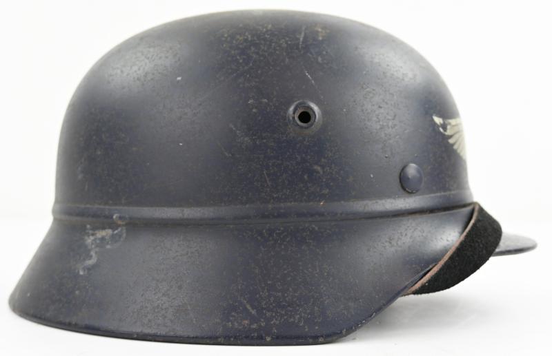 German M35 Luftschutz Beaded Helmet