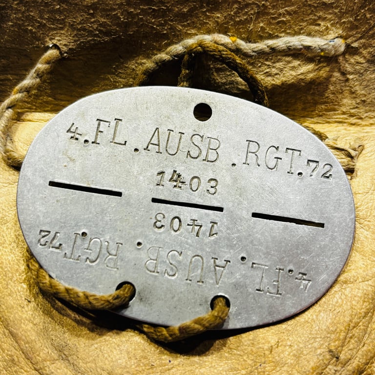 LW EKM Flieger Regiment 72 with leather pouch