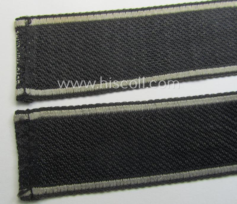 Waffen-SS 1943/44-pattern cuff-title (ie. 'Ärmelstreifen') as executed in typical 'BeVo'-weave-pattern as was intended for a member within the: 17. SS-Panzergrenadier-Division 'Götz von Berlichingen'