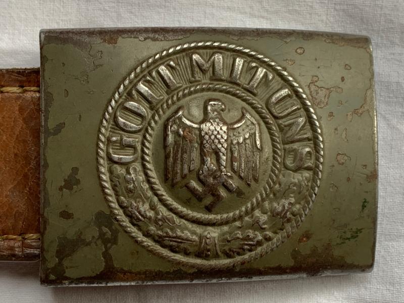 WH (Heer) Steel Belt Buckle 'R.S.&S