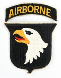 US WW2 101st Airborne Division SSI -Type 2