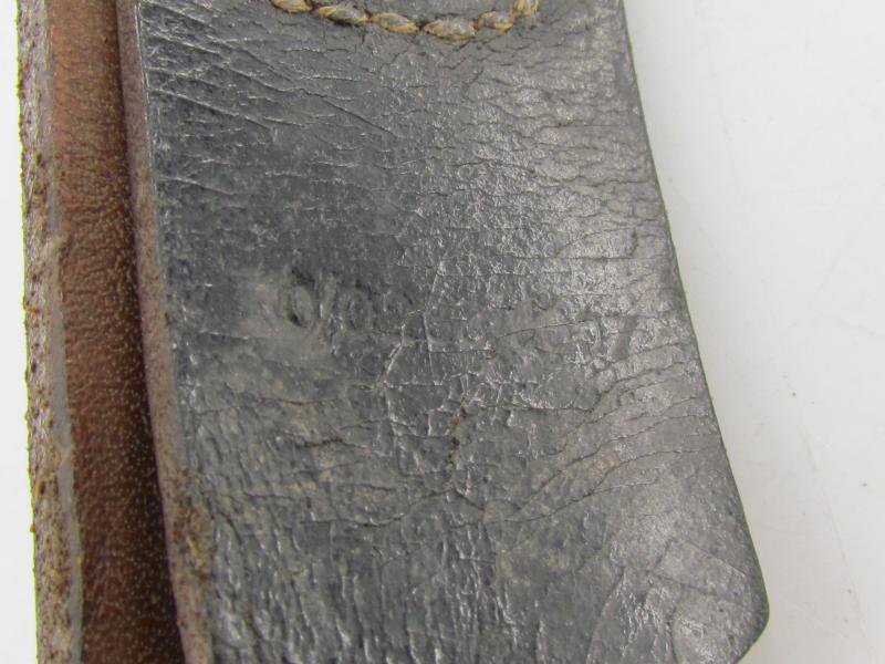 WH/SS Leather Equipment belt ( RB Numbered )