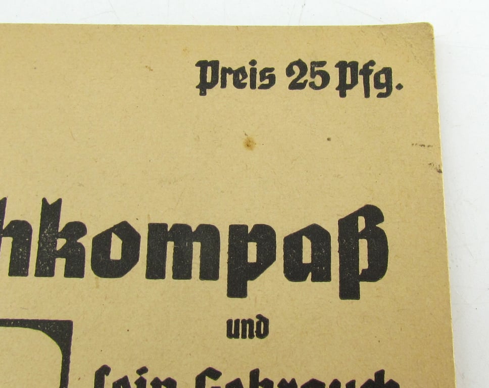 Booklet Hitler Youth : " Der Marschkompaß" und sein Gebrauch"