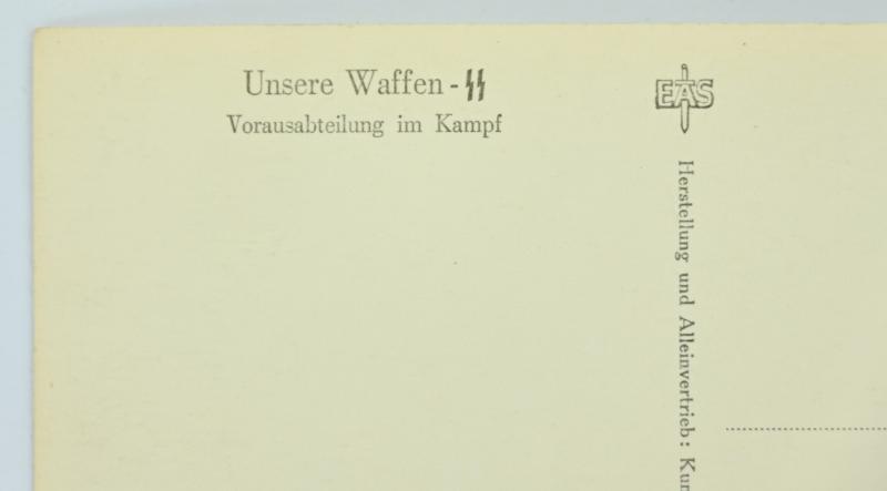 German Waffen-SS Kriegsberichter Postcard 'Unsere Waffen-SS'