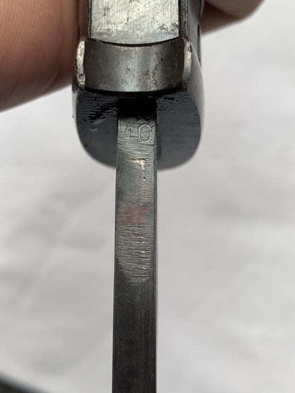 K98 Bayonet with Leather Frog 'matching numbers'