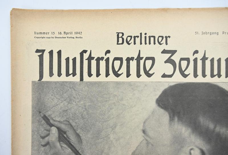 German Berliner Illustrierte Zeitung Newspaper April 1942