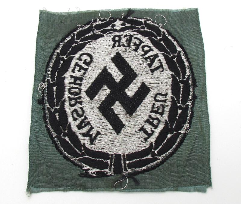 BeVo-woven 'Schuma' Officers Arm + Cap-Badge