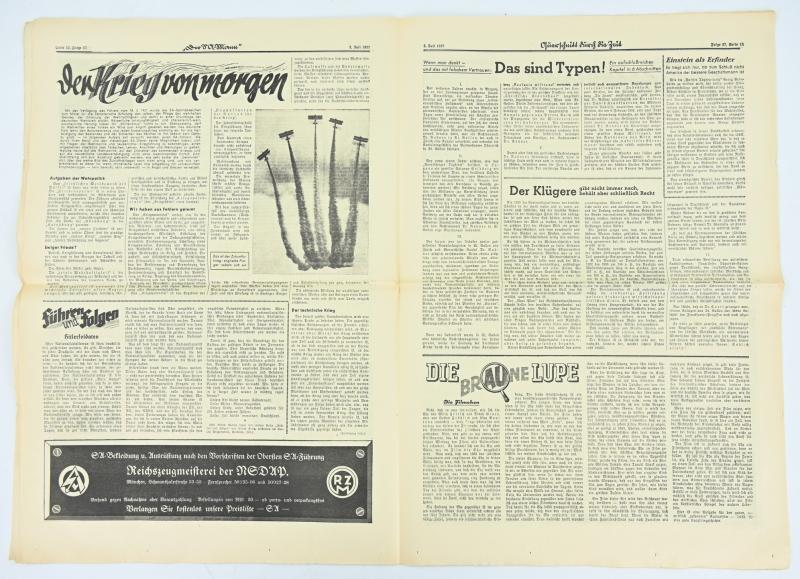 German Newspaper der SA-Mann 3 Juli 1937