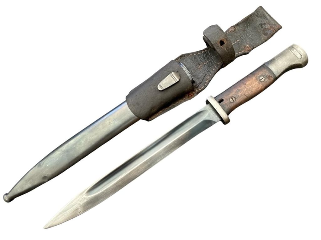 K98 Bayonet (Seitengewehr) With Matching Scabbard and Frog S/155K