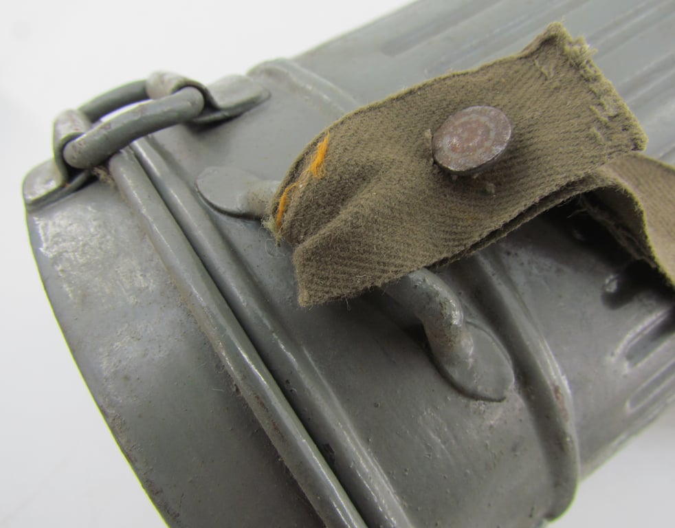 Kriegsmarine Grey Gasmask Cannister with straps