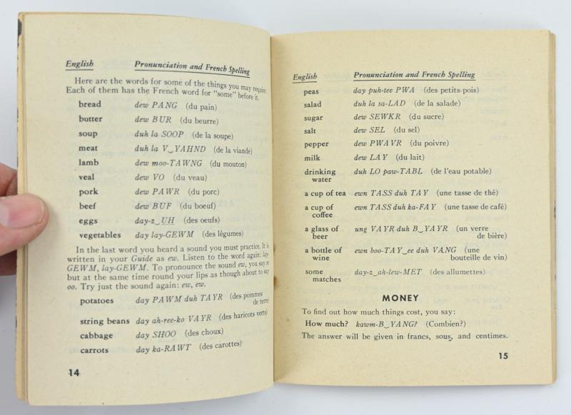 US WW2 French Language Guide