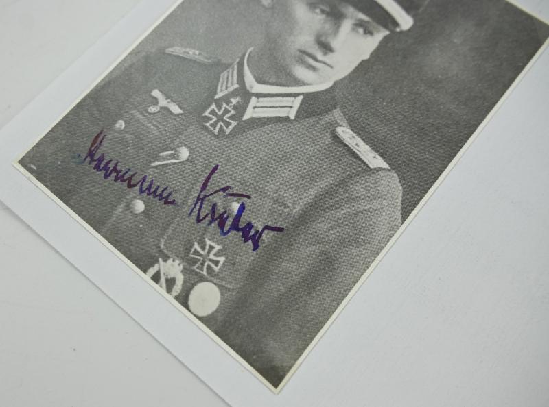 Signature of Wehrmacht Heer KC Recipient 'Hermann Kiefer'