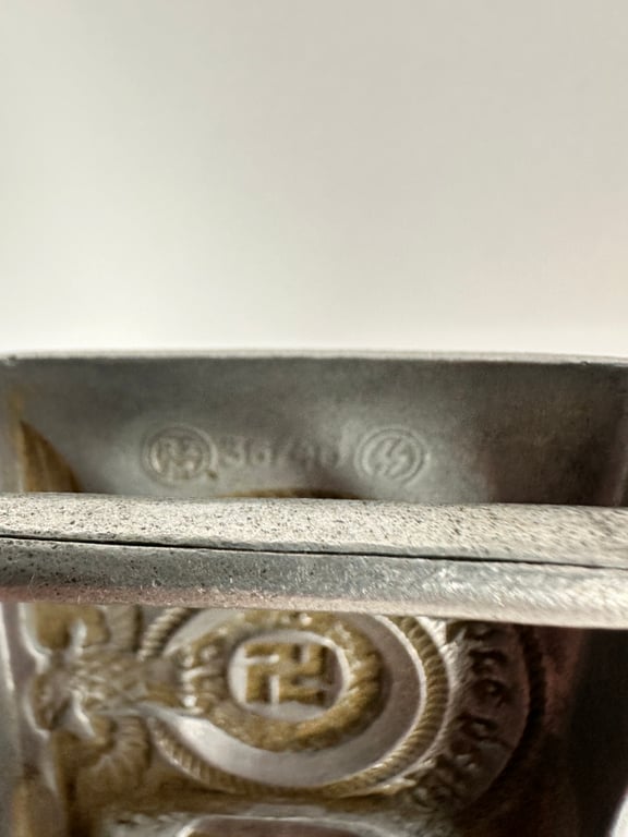 Alu.SS belt buckle by Overhoff & Clie "RZM 36/40"