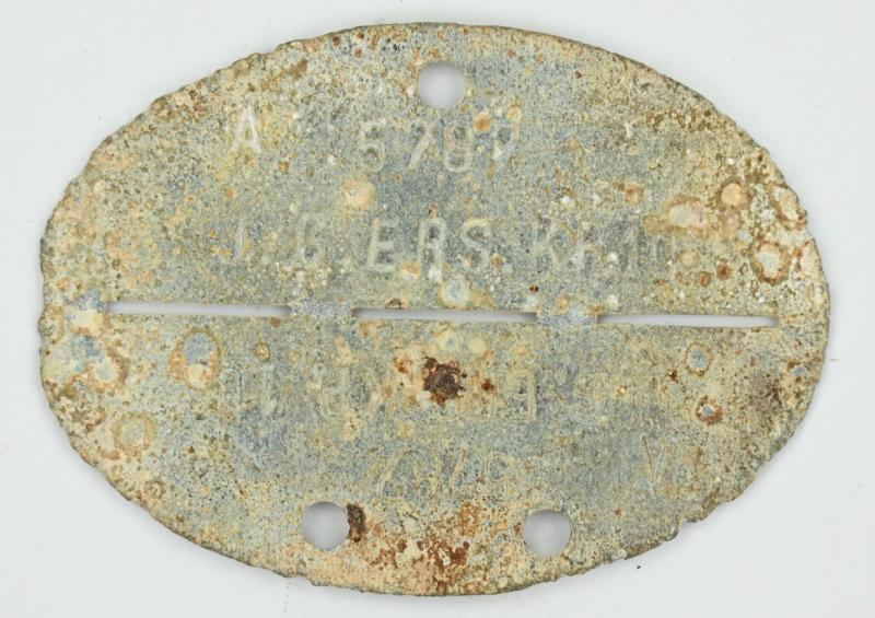 German WH Dog-Tag 'J. G. Ers. Kp. 10'