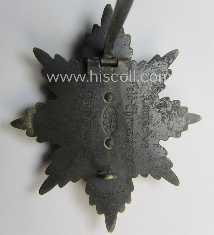 Attractive - and truly very detailed! - example of a: 'Freikorps'-related award, being a neatly enamelled so-called: 'Deutsches Feld-Ehrenzeichen' that is nicely engraved on its back