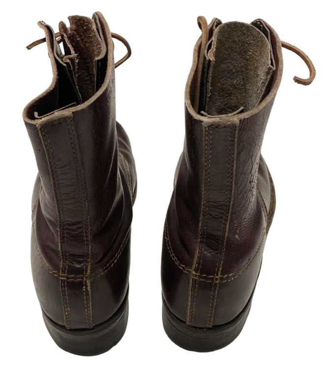 2nd Model Fallschirmjäger Jumpboots in Brown (!) Leather