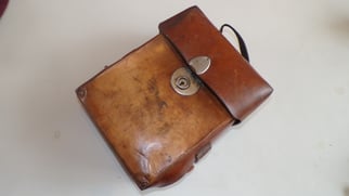 Cavalry Doctor's Leather Saddlebag & Medical Contents
