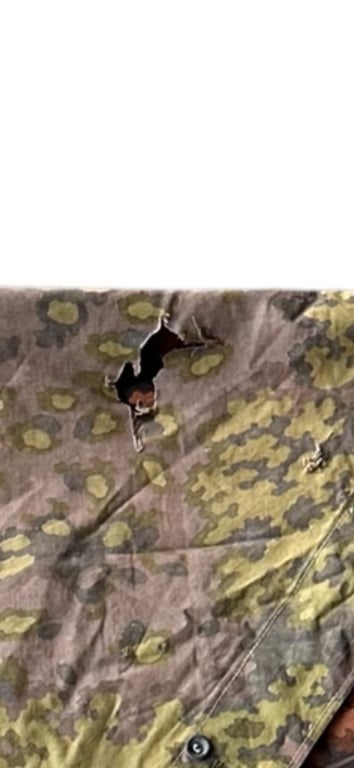 WWII German Waffen SS Zeltbahn Oak B pattern