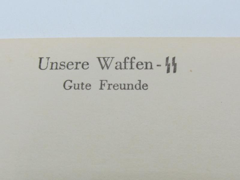Postcard : Unsere Waffen-SS