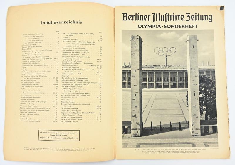 German Third Reich Olympic Magazines 'Berliner Illustrierte Zeitung
