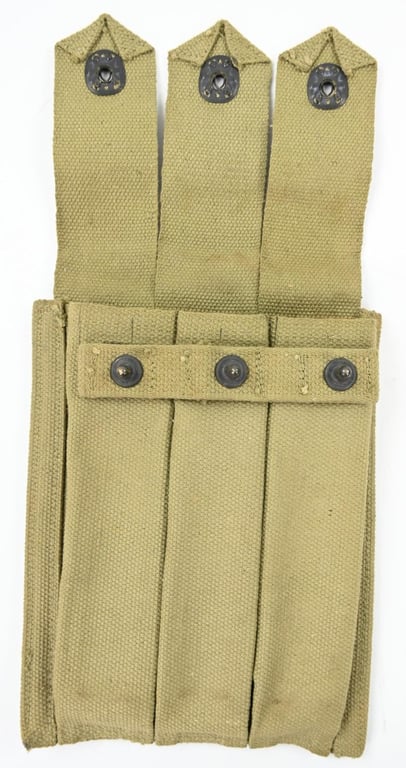 USMC WW2 Thompson 3-Cell Magazine Pouch