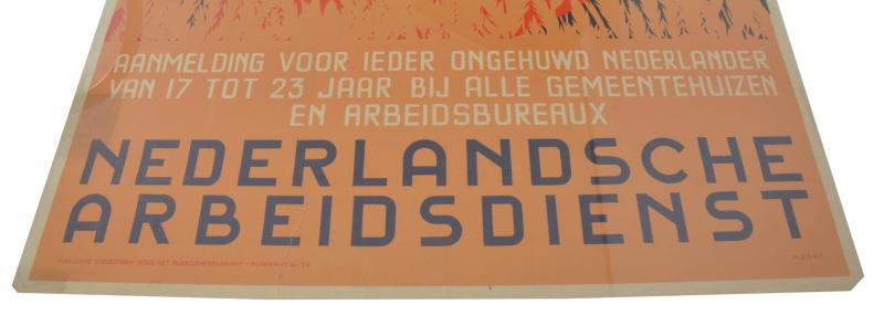 German Dutch NAD Arbeitsdienst Poster