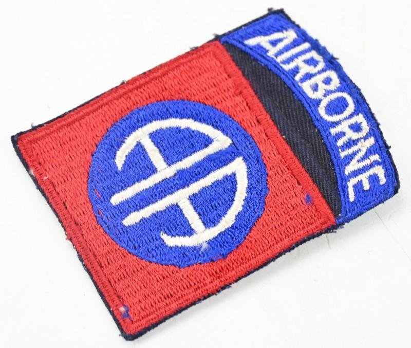 US WW2 82nd Airborne Division Black Center SSI