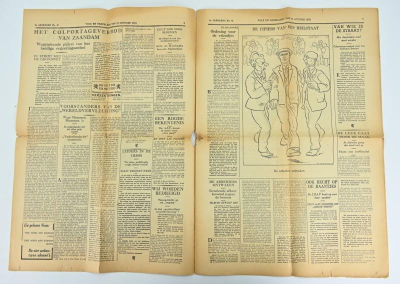 Dutch Newspaper: Volk en Vaderland