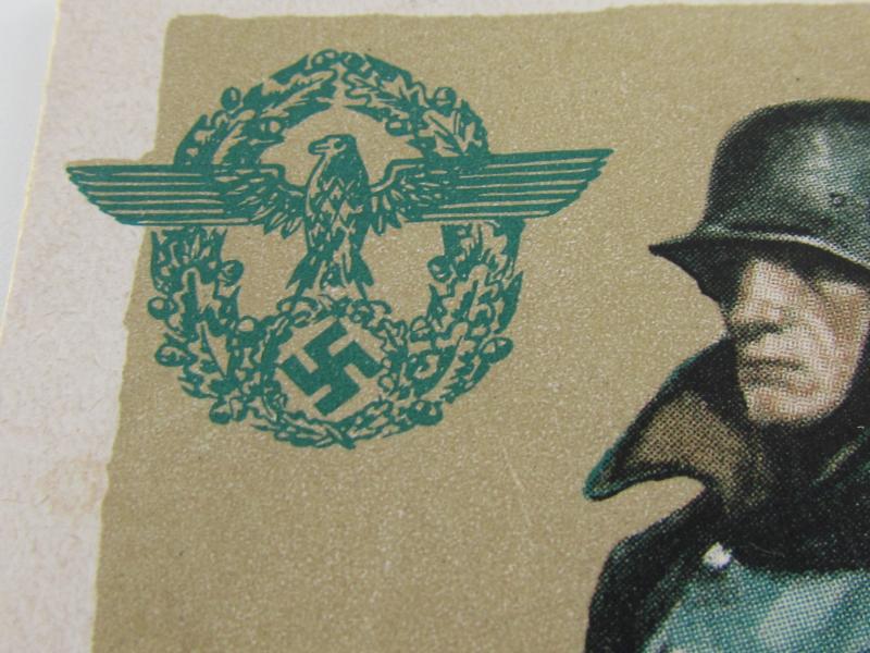 Postcard : SS-Polizei Propaganda Postcard