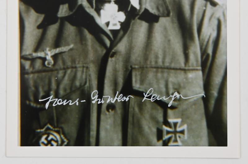 Signature of Kriegsmarine KC-OLC Recipient 'Hans-Günther Lange'