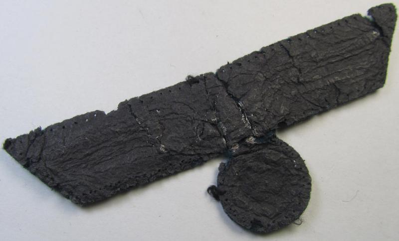 Unusual- (ie. 'variant'-pattern) WH (Heeres) officers'-type, machine-embroidered breast-eagle as was intended for usage on the various officers'-pattern tunics