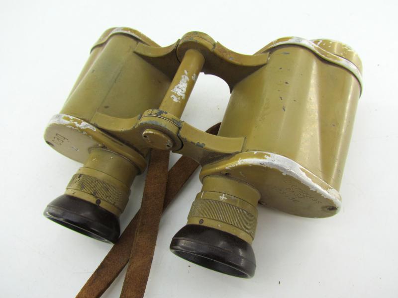 Wehrmacht tan colored binoculars ‘Dienstglas’ 6×30 by CAG
