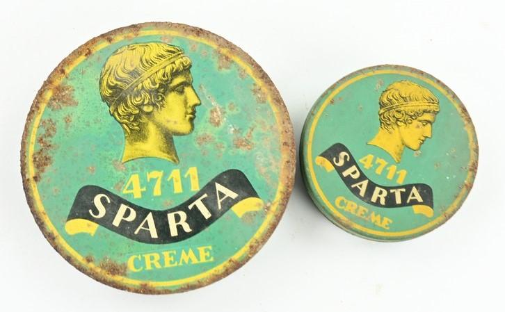 German Third Reich Era Sparta Creme Tin Cans
