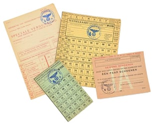Dutch WW2 Coupons Set