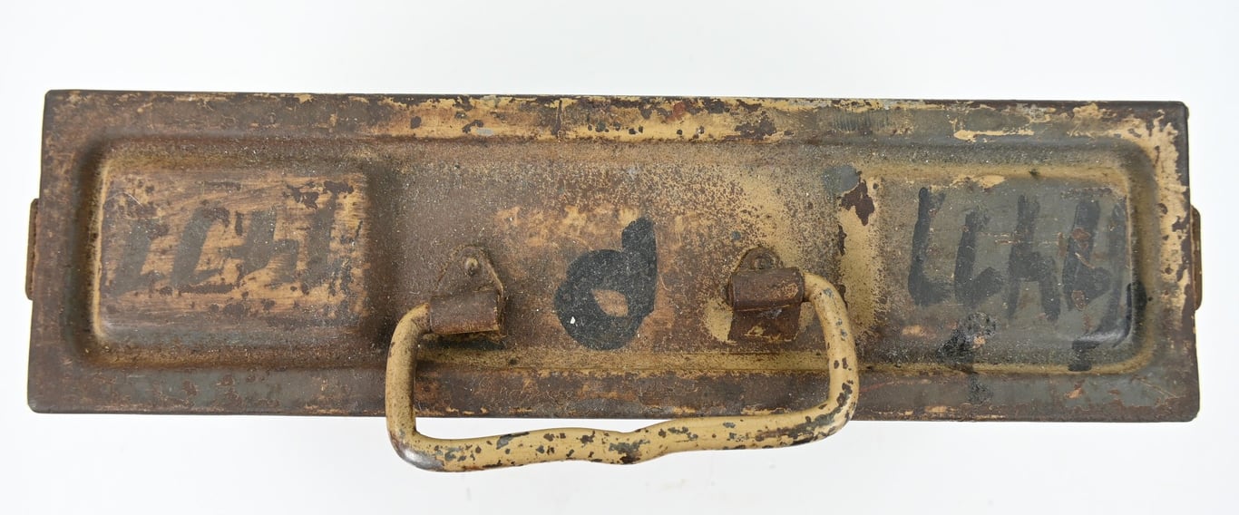 German WH MG 34/42 Camouflaged Ammo Box
