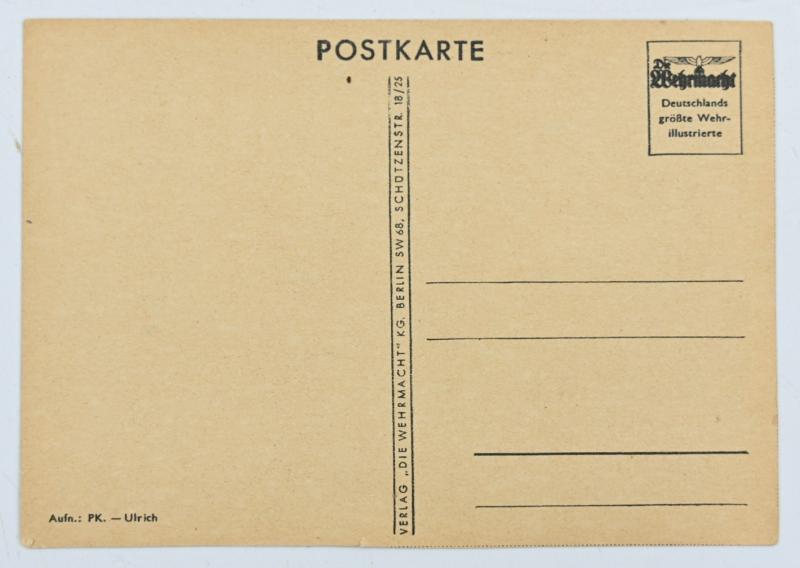 German WH Propaganda Postcard