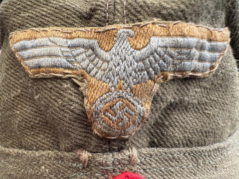 Wehrmacht Heer ( Afrikakorps ) M34 Tropical Overseas Cap – Artillery - Clemens Wagner 1942