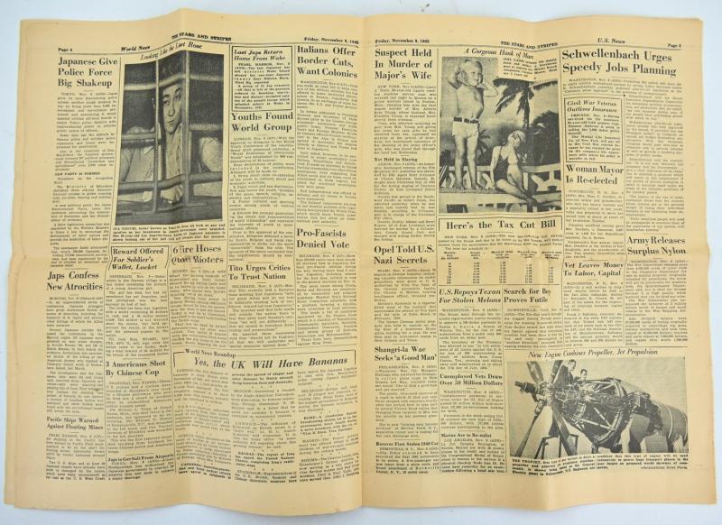 US WW2 The Stars and Stripes Newspaper