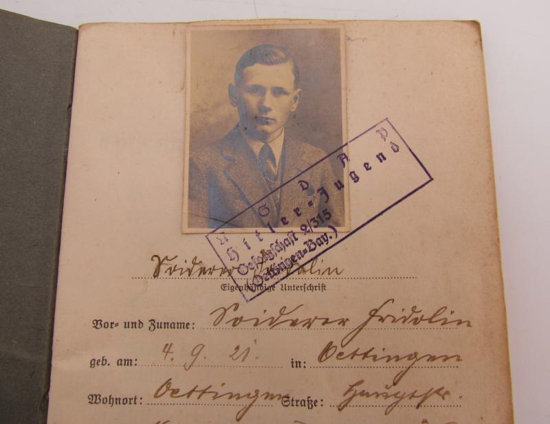 Deutsche Jungvolk (DJ) / Hitlerjugend (HJ) Leistungsbuch