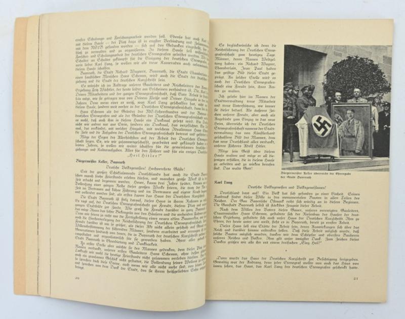 German Third Reich Era Booklet 'Stenografenschaft' 1936