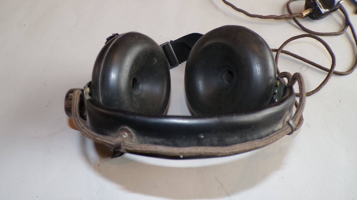 Rare Luftwaffe Geräuschschutzkopfhörer SABA 1944