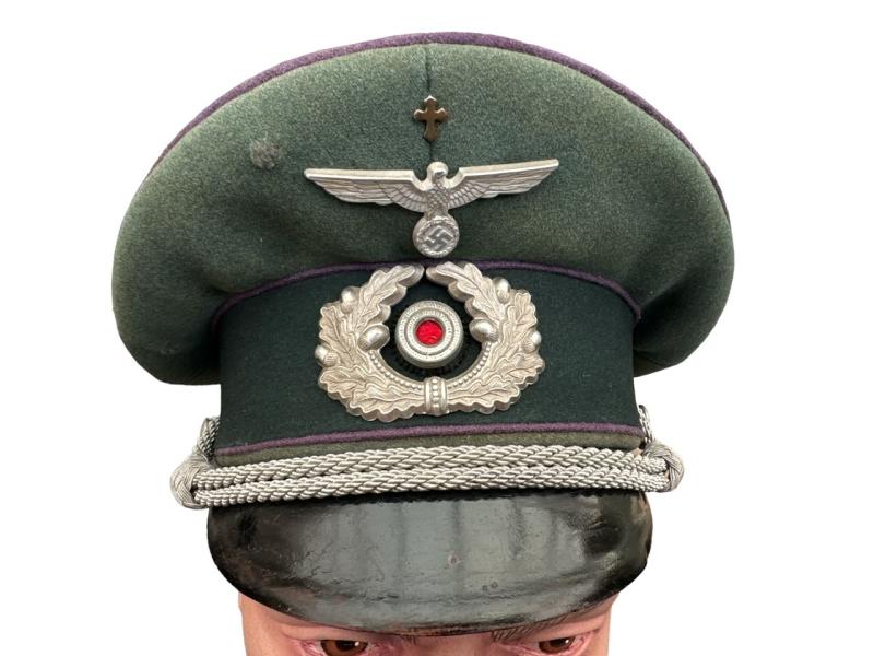 Wehrmacht Army (Heer) Chaplain Visor Cap...Rare!