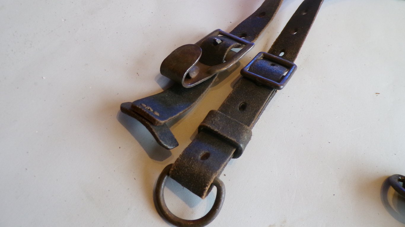 Wehrmacht Leather Combat Y-Straps with RbNr