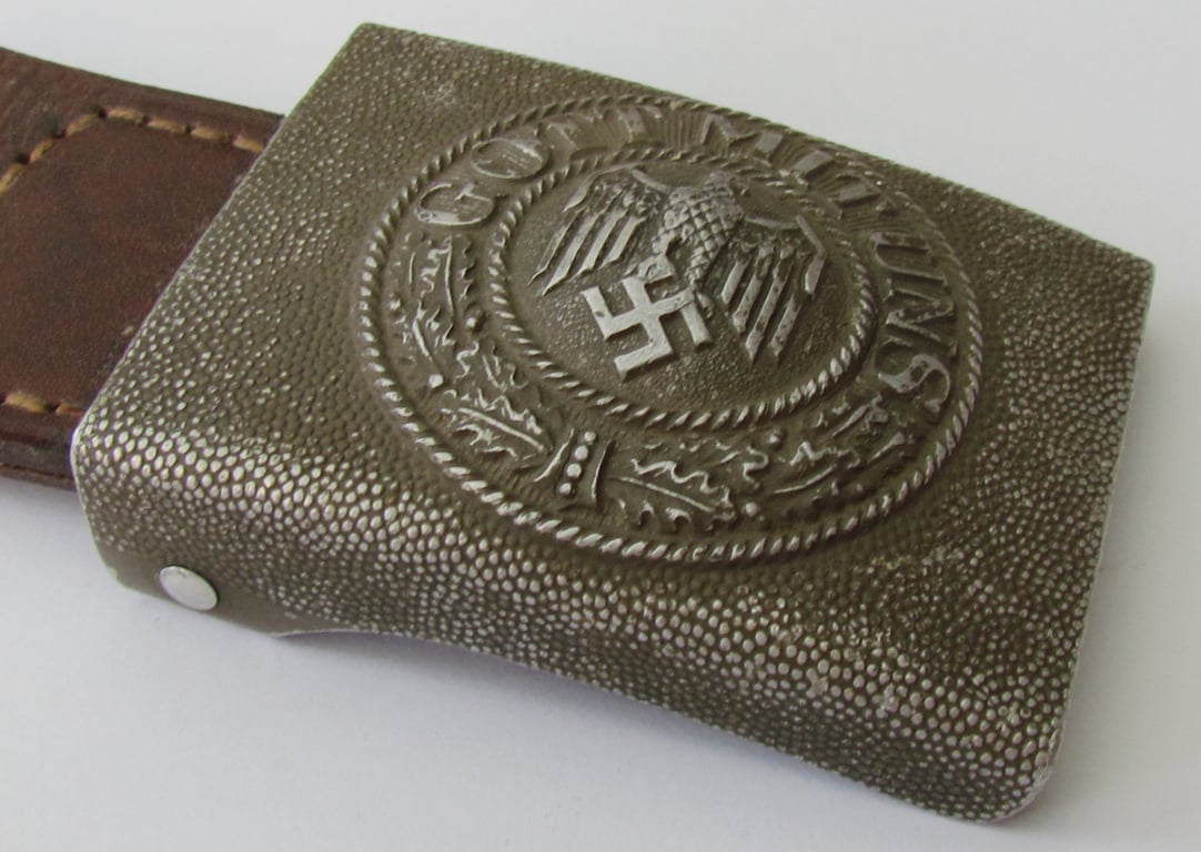 Very Early Wehrmacht Heer EM/NCO Aluminum Belt Buckle – 1936