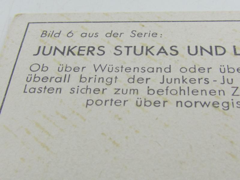 Postcard: Junkers Stukas und Lufttransporter Aircraft