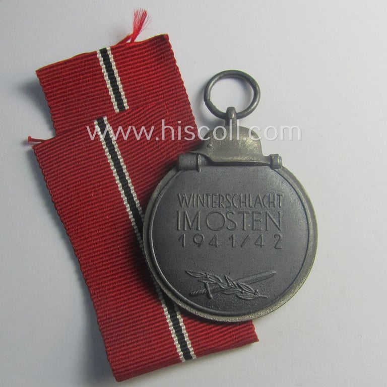 Medal-set: 'Winterschlacht im Osten 1941-42' being a clearly maker- (ie. '110'-) marked specimen by the maker: 'Otto Zappe - Gablonz'