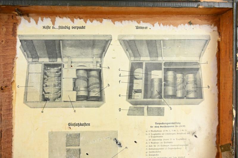 German WH Officer Clothing Case / Re-issued Luftschutz Gasmask Storage Box