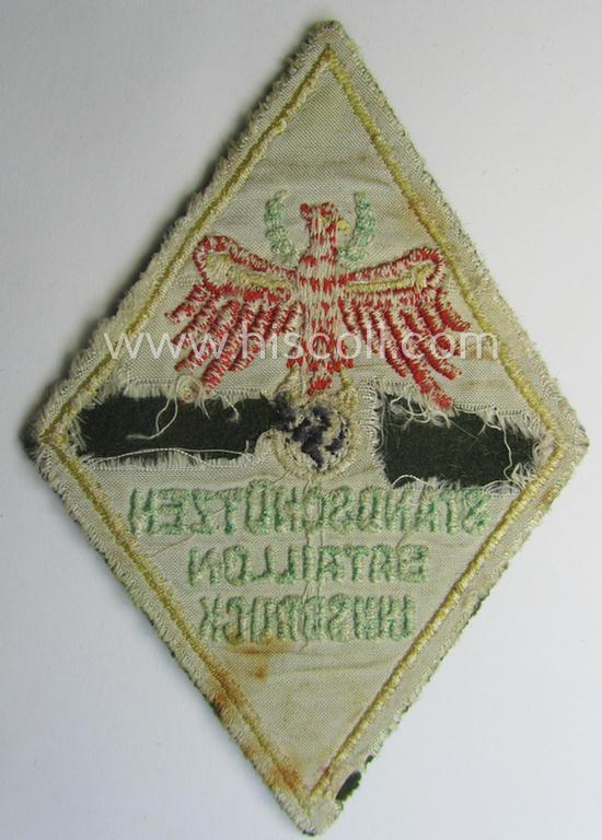 'Ärmelabzeichen des Standschützenbataillon Innsbruck' (being a neatly machine-embroidered- and/or 'Raute'-sized example)