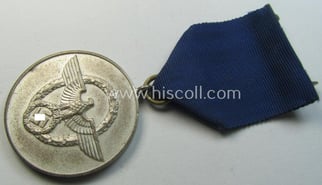 Bright-silver-toned so-called: 'Polizei-Dienstauszeichnung 3. Stufe' (or: police loyal-service...