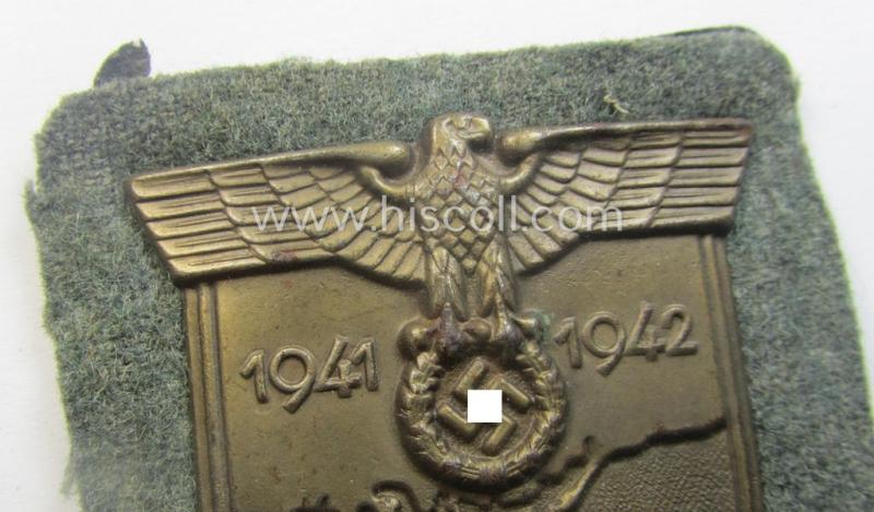 WH (Heeres ie. Waffen-SS) 'Krim'-campaign-shield (as was produced by a by me unidentified maker)